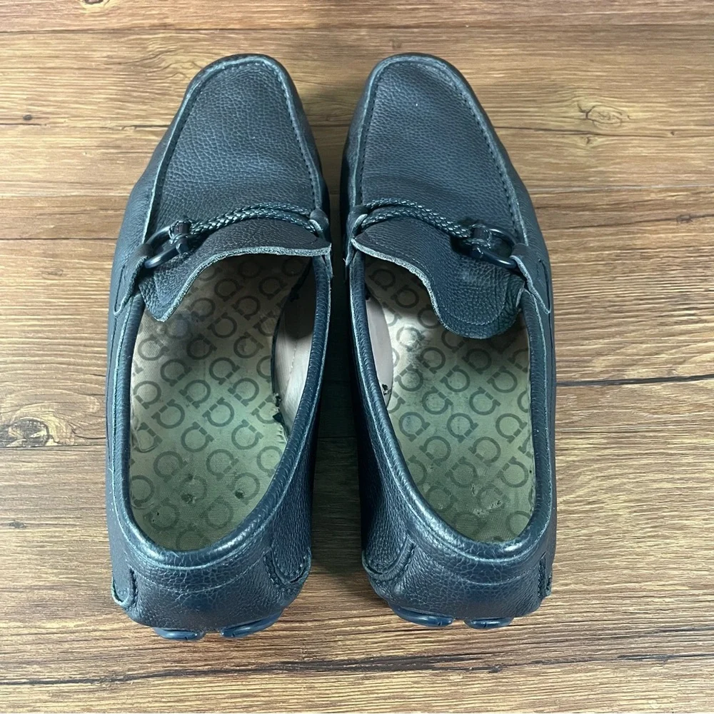 Salvatore Ferragamo‎ Front 4 Driving Shoe leather loafers Blue Men’s Size 10.5E